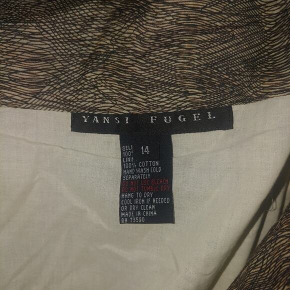 YANSI FUGEL long wide pleat full sweep skirt cotton double layer - Picture 7 of 7